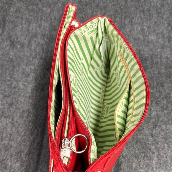 Lacoste Red Toiletry Bag Durable and Vibrant - Picture 5 of 9